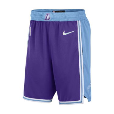 Shorts Nike Los Angeles Lakers City Edition Dri-FIT NBA Shorts Lilla | DB4138-504, 0