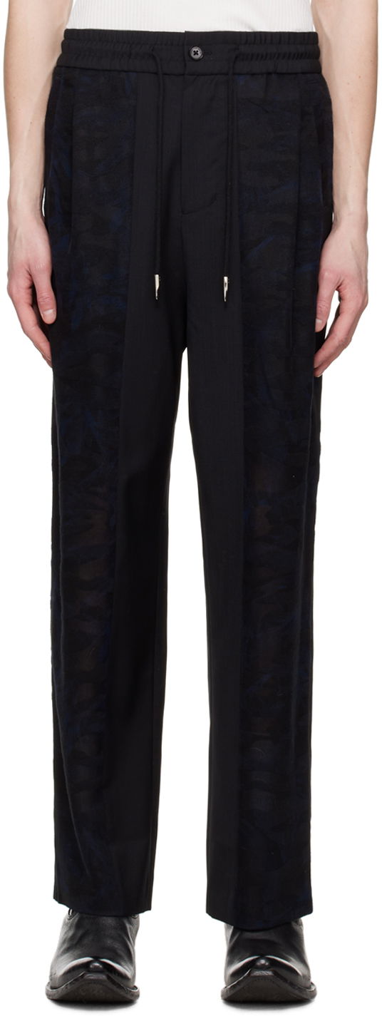 Bukser Feng Chen Wang Feng Chen Wang Paneled Trousers Sort | FMS15TR13
