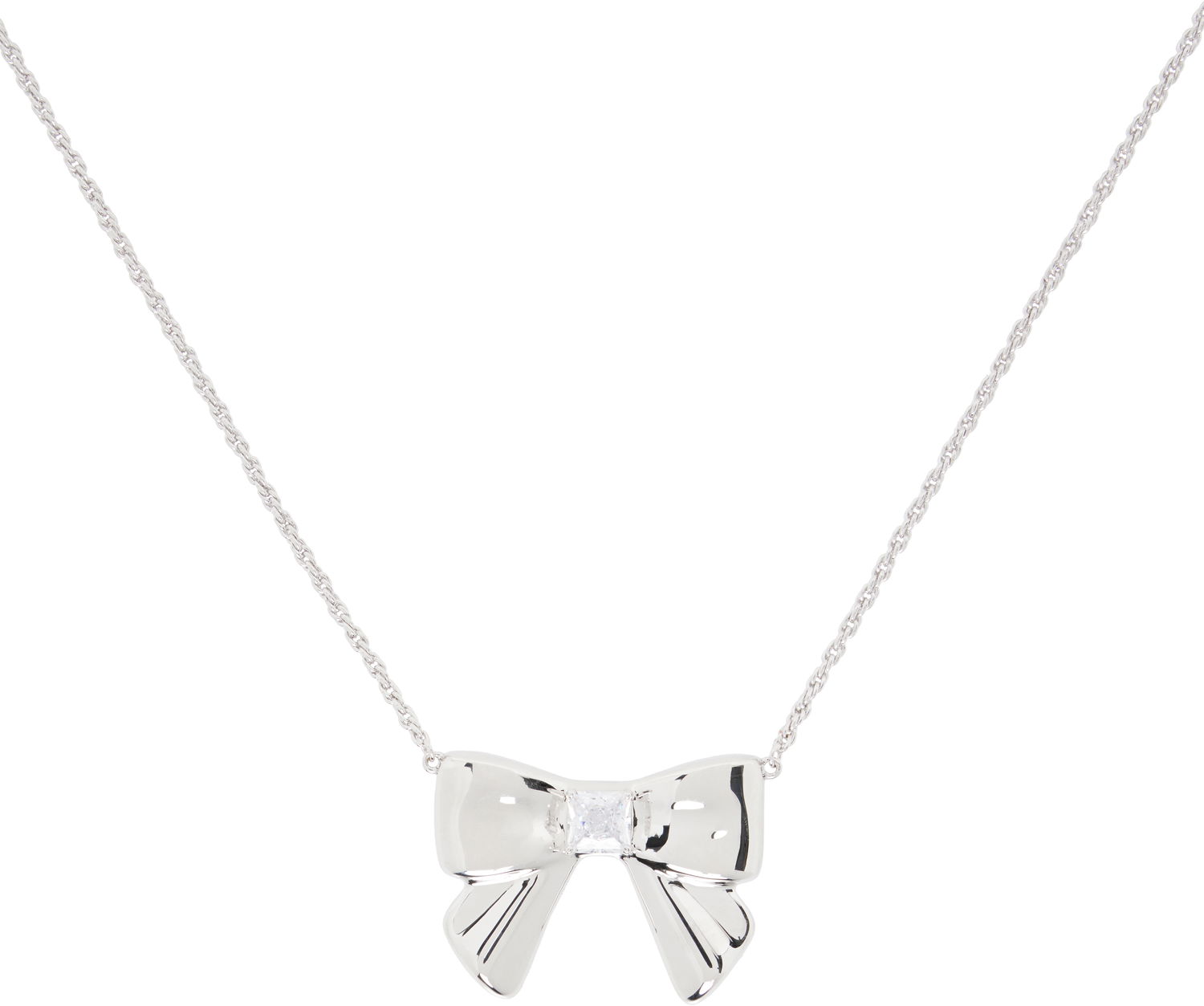 Halskæde SHUSHU/TONG YVMIN Edition Double-Sided Ceramics Bowknot Necklace Hvid | 25639WHT00NN, 1