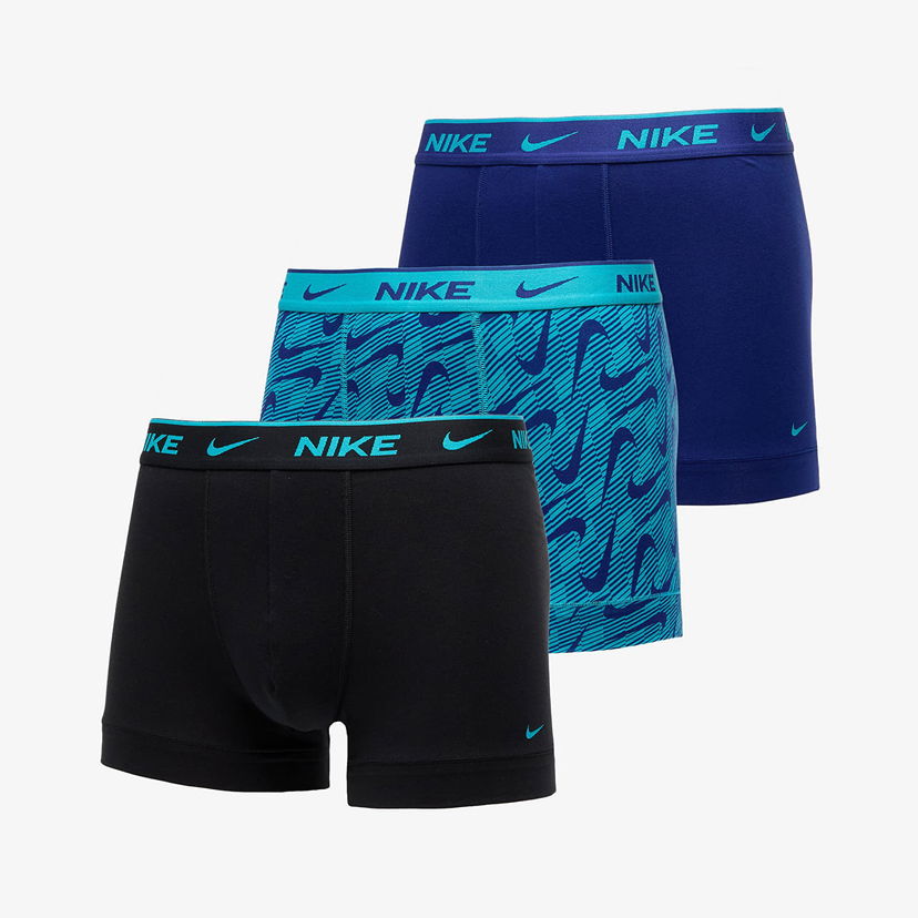 Boksere Nike Dri-FIT Trunk 3-Pack Multicolor Flerfarvet | 000PKE1008-ISZ