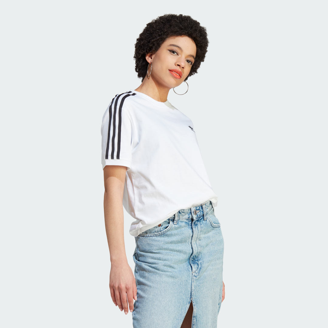 T-shirt adidas Originals Adicolor Classics 3-Stripes Tee Hvid | IK4050, 1