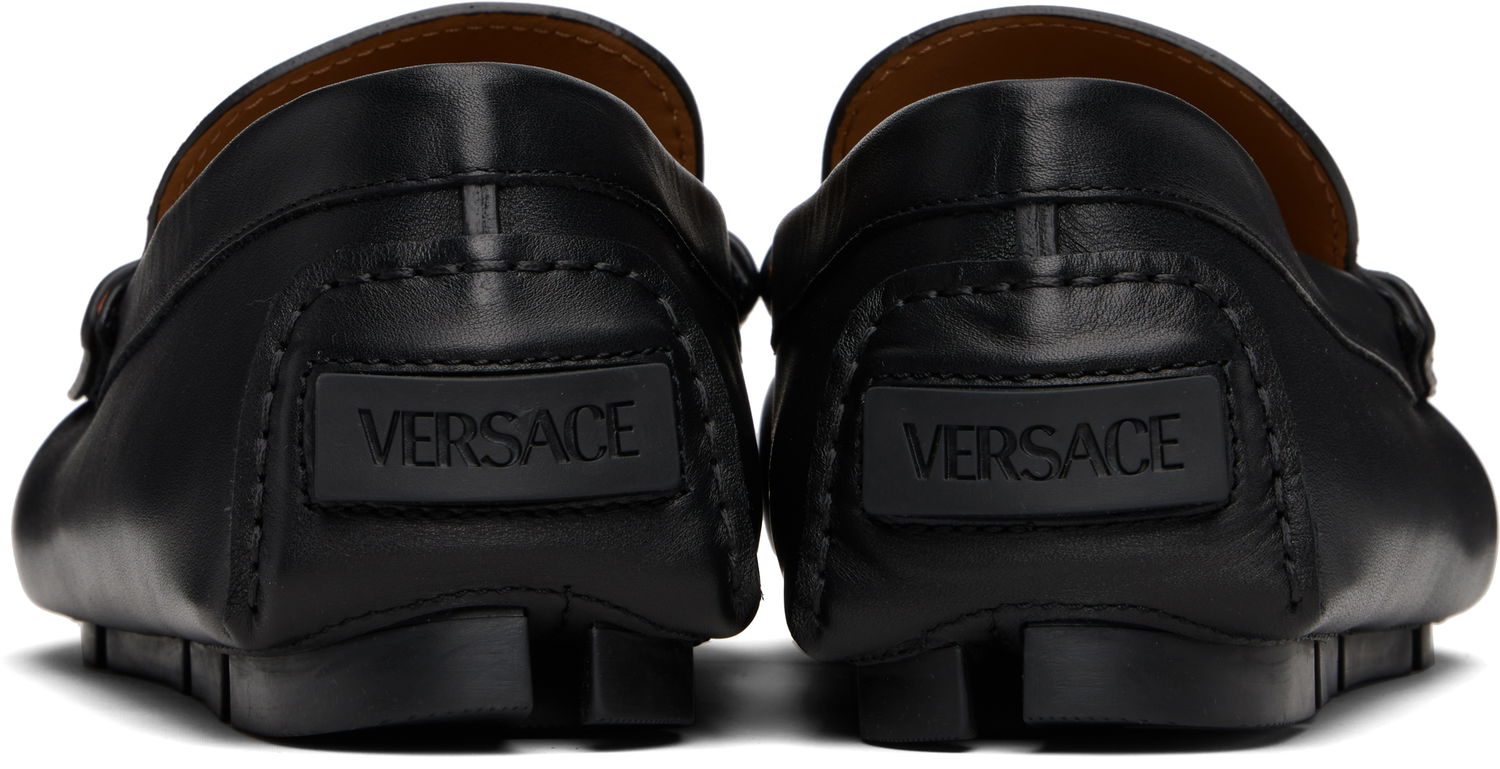 Sneakers og sko Versace Versace 'La Medusa' Driver Loafers Sort | 1019882_1A00693, 1
