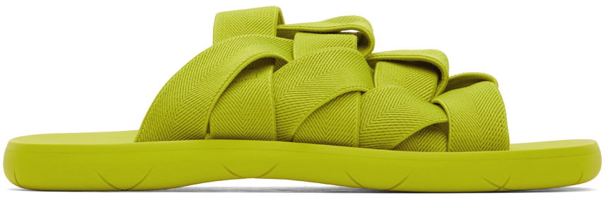 Sneakers og sko Bottega Veneta Intrecciato Slides "Green" Grøn | 651402 V0GV0, 0