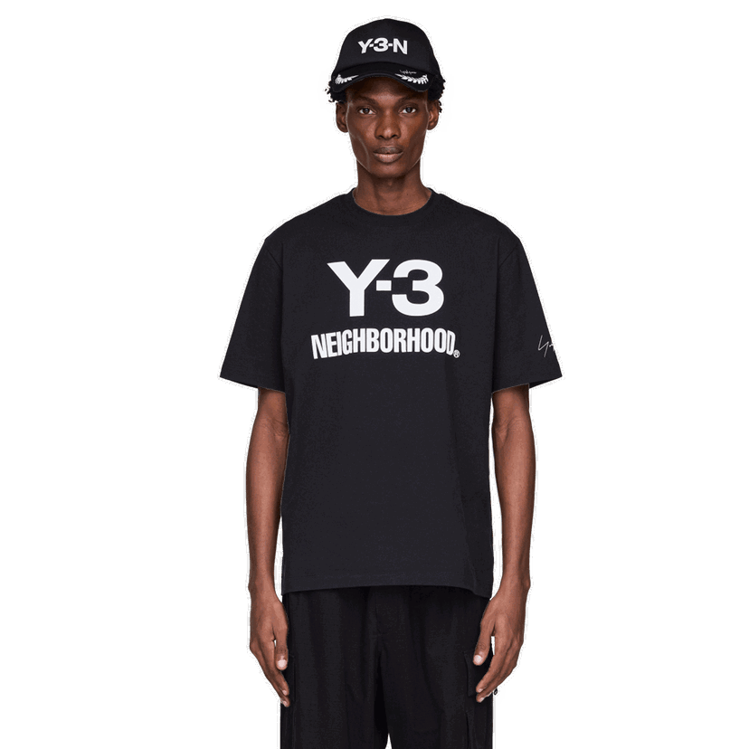 T-shirt adidas Originals Y-3 x Neighborhood Logo T-Shirt Sort | JW6999