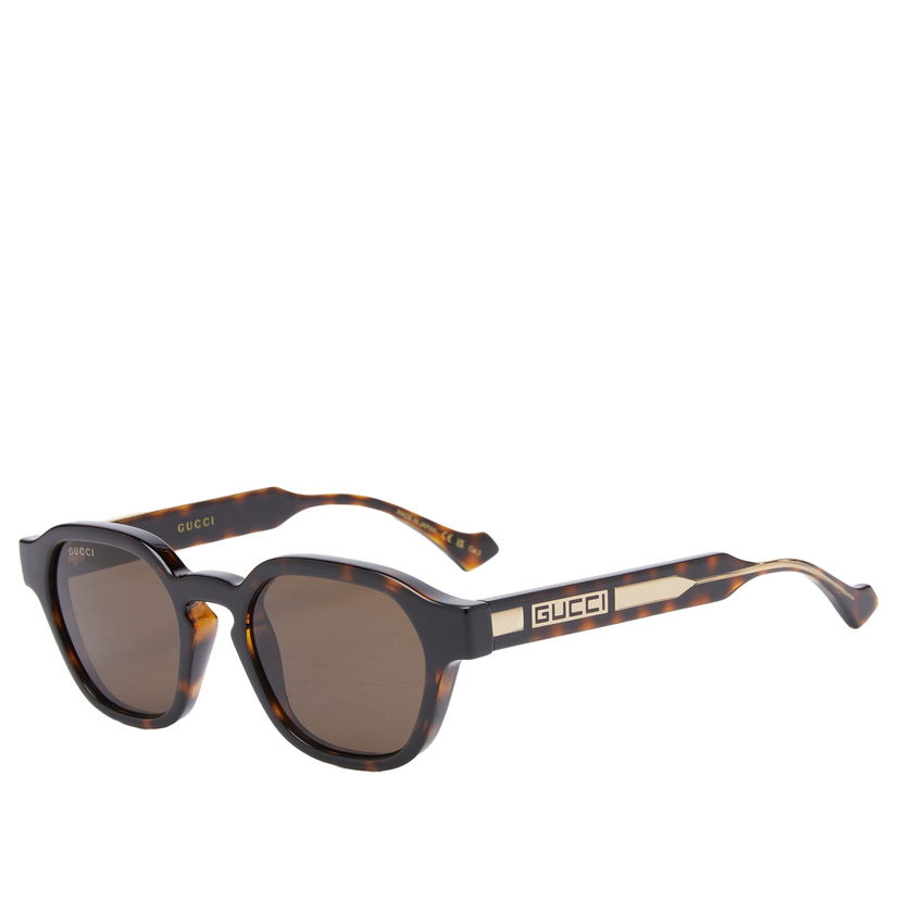 Solbriller Gucci La Piscine Sunglasses Brun | GG1730S-002