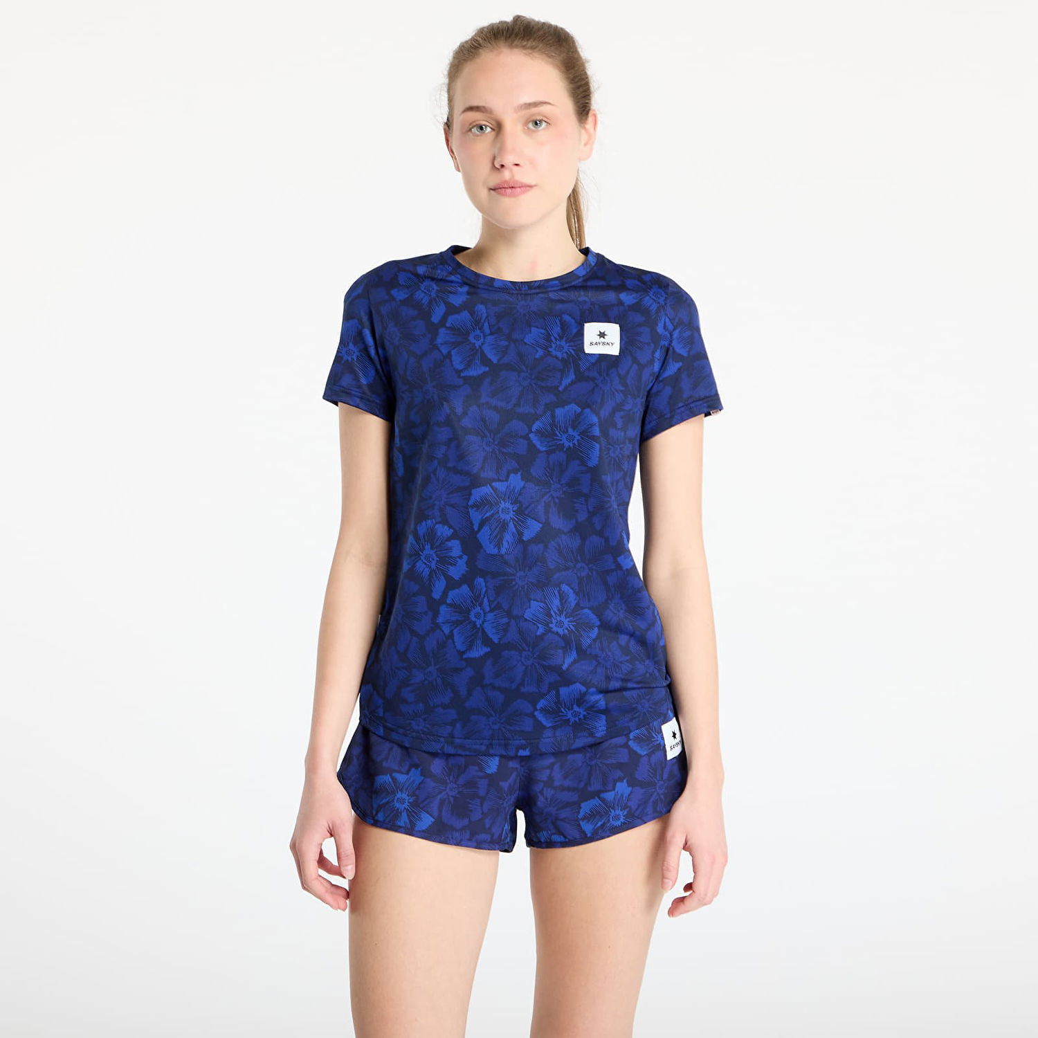 T-shirt Saysky SAYSKY Flower Combat T-Shirt Blå | NWRSS31C1029, 0