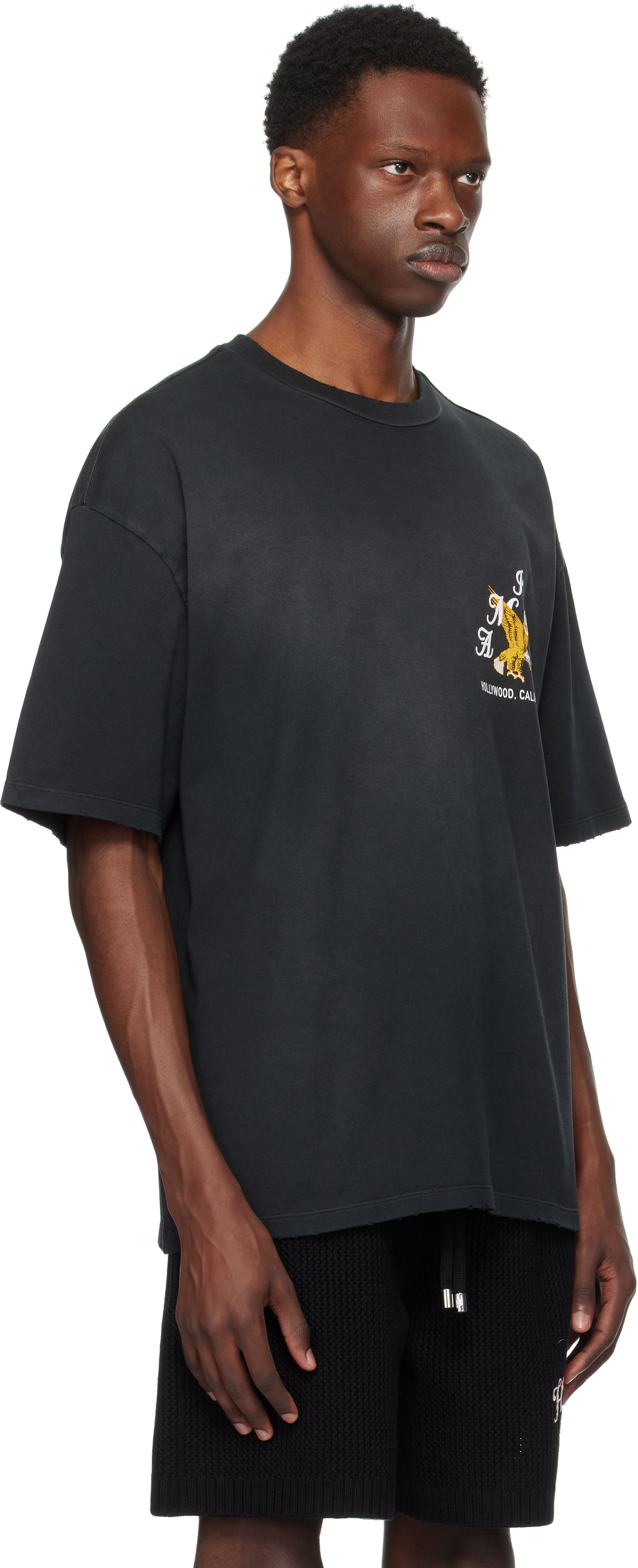 T-shirt AMIRI AMIRI Eagle Oversized T-Shirt Sort | AMJYTE1232, 1