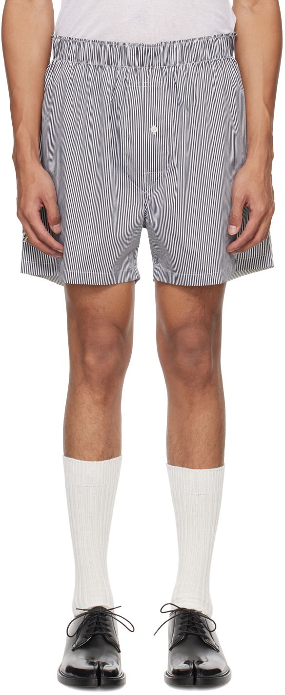 Shorts Maison Margiela Striped Shorts Grå | S50MU0071 STZ130