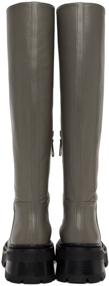 Tøj BY FAR BY FAR Russel Knee-High Boots Grå | 22FWRUSDCEMNAP, 1