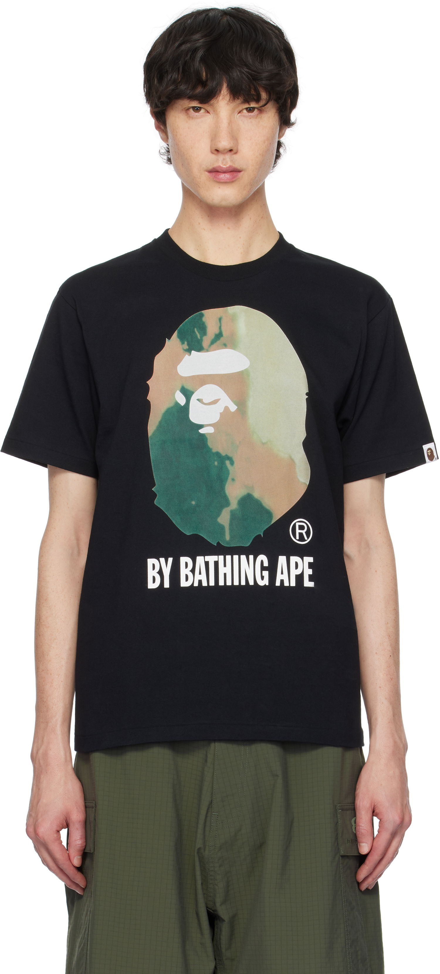T-shirt BAPE Tie Dye Graphic T-Shirt Sort | 001TEK801033M, 0