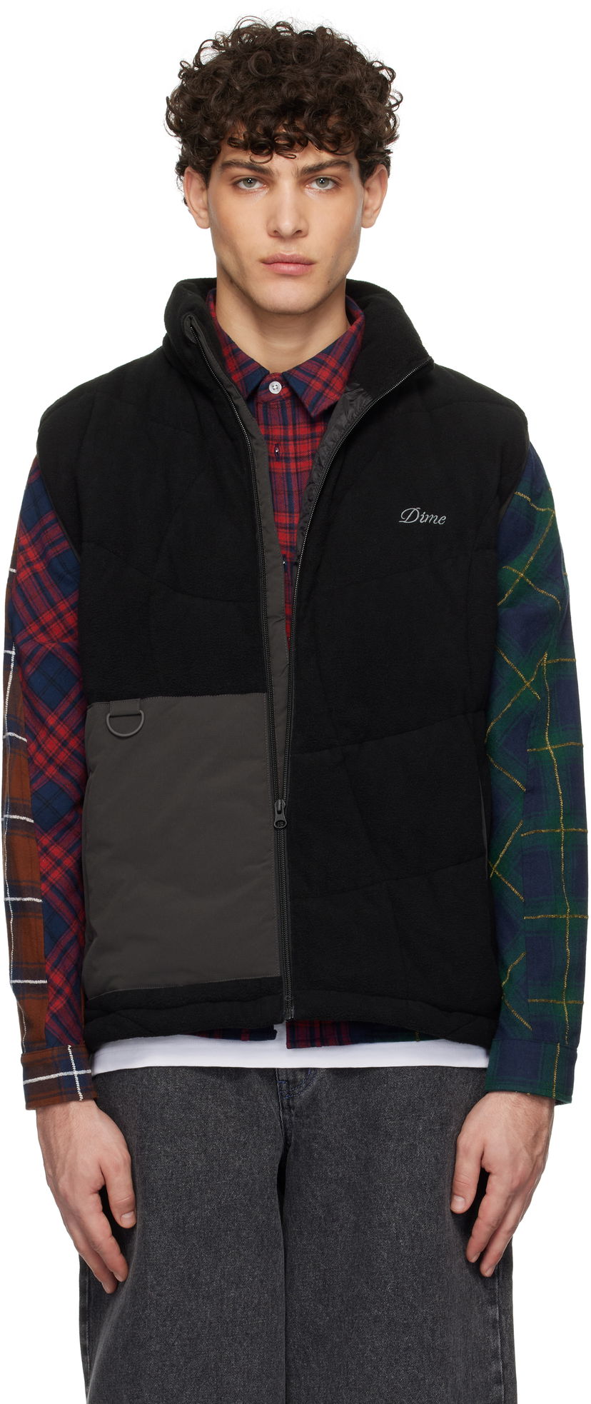 Vest Dime Sleeveless Puffer Vest Sort | DIMEHO244BLK