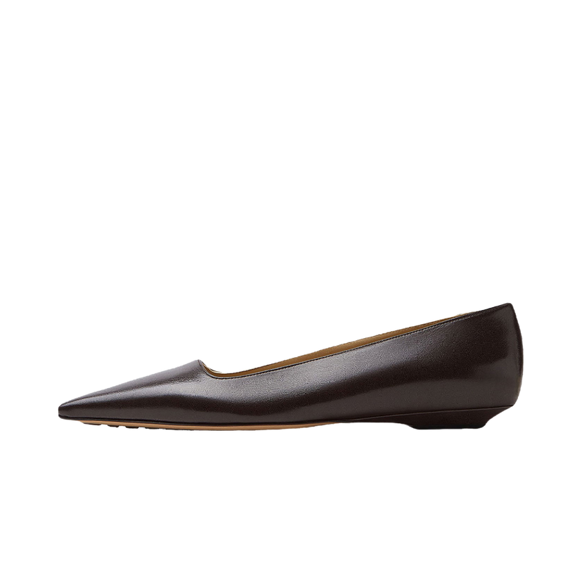 Sneakers og sko Bottega Veneta Leather Ballet Flats Brun | 690008V1TR02113