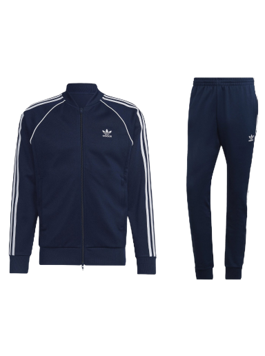 Tilbehør adidas Originals adidas Primeblue SST Track Jacket & Pant Set Night Indigo/White Mørkeblå | HK7340/HK7353