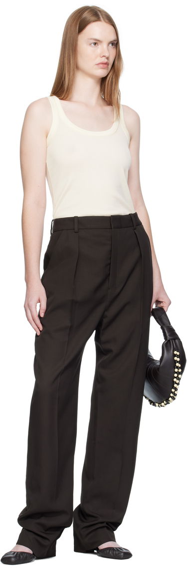 Bukser LEMAIRE Lemaire Pleated Trousers Brun | PA1251 LF1362, 3