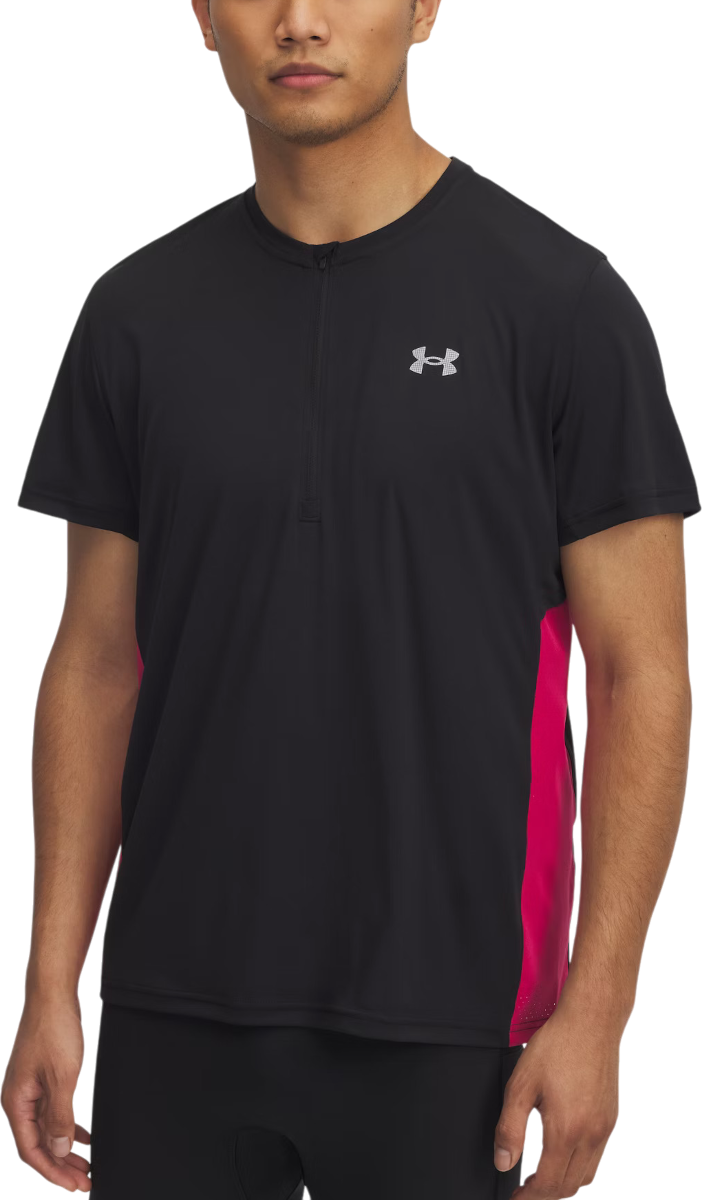 T-shirt Under Armour Trail Run Zip Short Sleeve T-Shirt Sort | 1389808-001