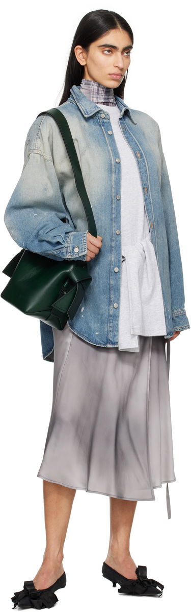 Skjorte Acne Studios Acne Studios Button-Up Denim Shirt Blå | CB0103-, 3