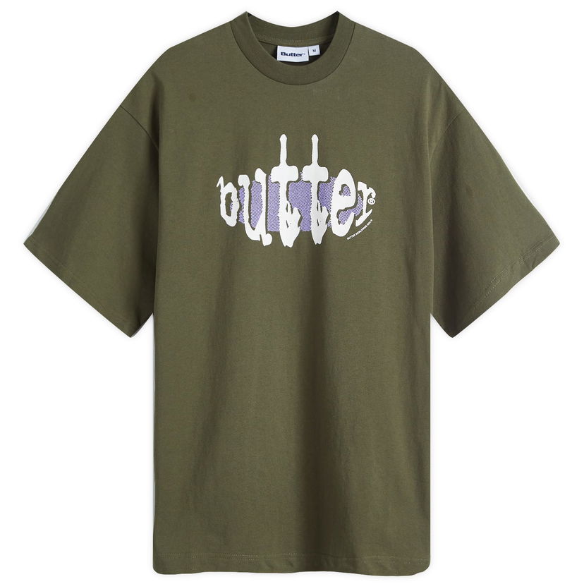 T-shirt Butter Goods Frenzy Graphic T-Shirt Grøn | BGQ4240009-ARM
