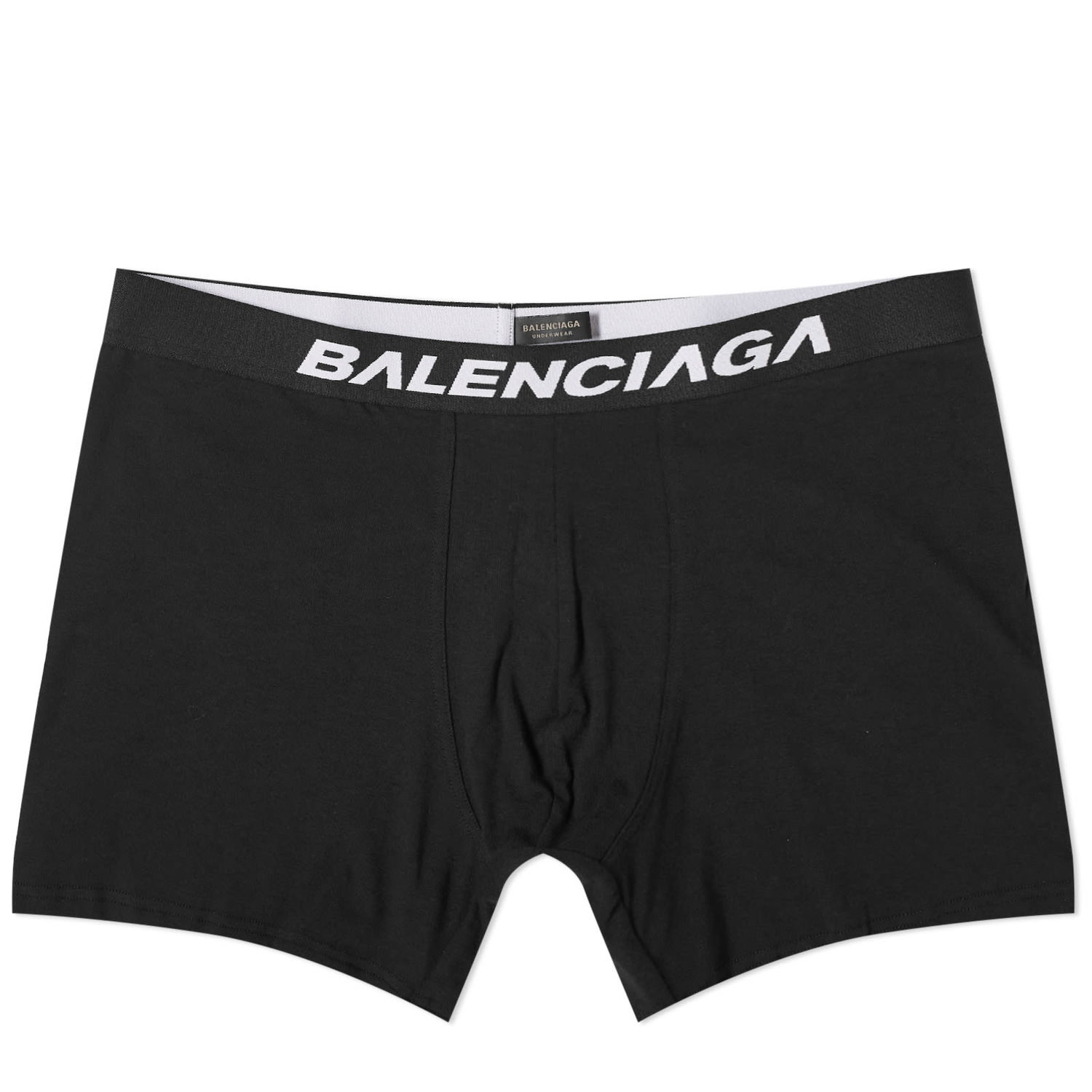 Boksere Balenciaga Logo Boxer Briefs Sort | 766944-4B7B2-1060, 0