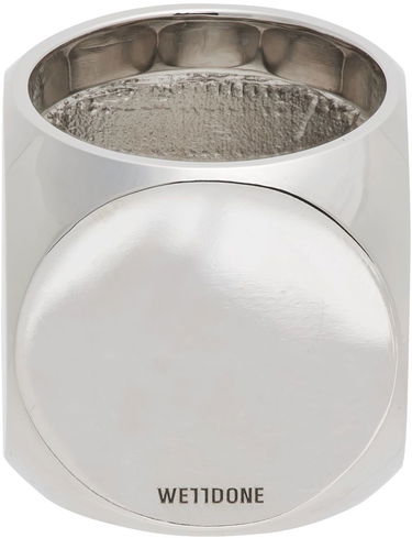 Ring We11done We11done Logo Dice Ring Metalisk | WD-AJ1-22-704-U-BK, 3