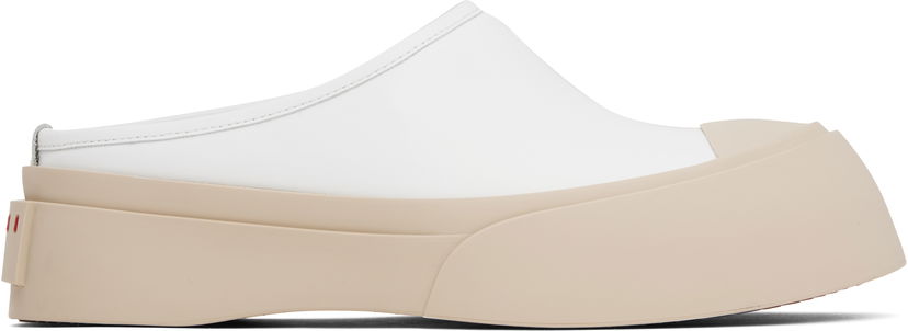 Tøj Marni Marni Pablo Sabot Slip-On Loafers Hvid | SNZW018502 P7226