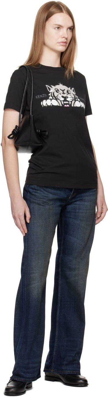 T-shirt KENZO Kenzo Paris 'Happy Tiger' T-Shirt Sort | FF62TS3524SO, 3