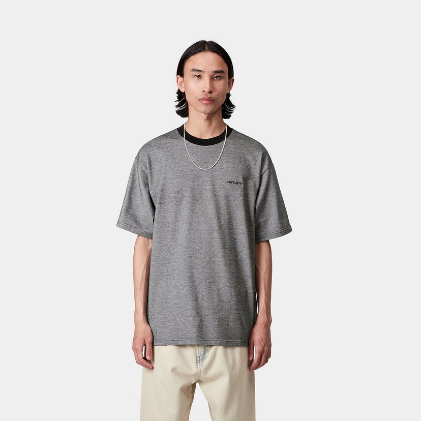 T-shirt Carhartt WIP Short Sleeve Piqué T-Shirt Grå | I035142_24