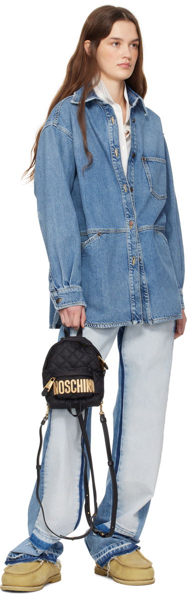 Rygsæk Moschino Moschino Quilted Mini Backpack Sort | MC4601PP1M 251MOO11 00B, 3