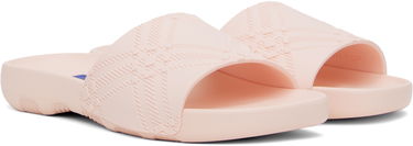 Tøj Burberry Burberry Embossed Check Dive Slides Lyserød | 8102135, 3