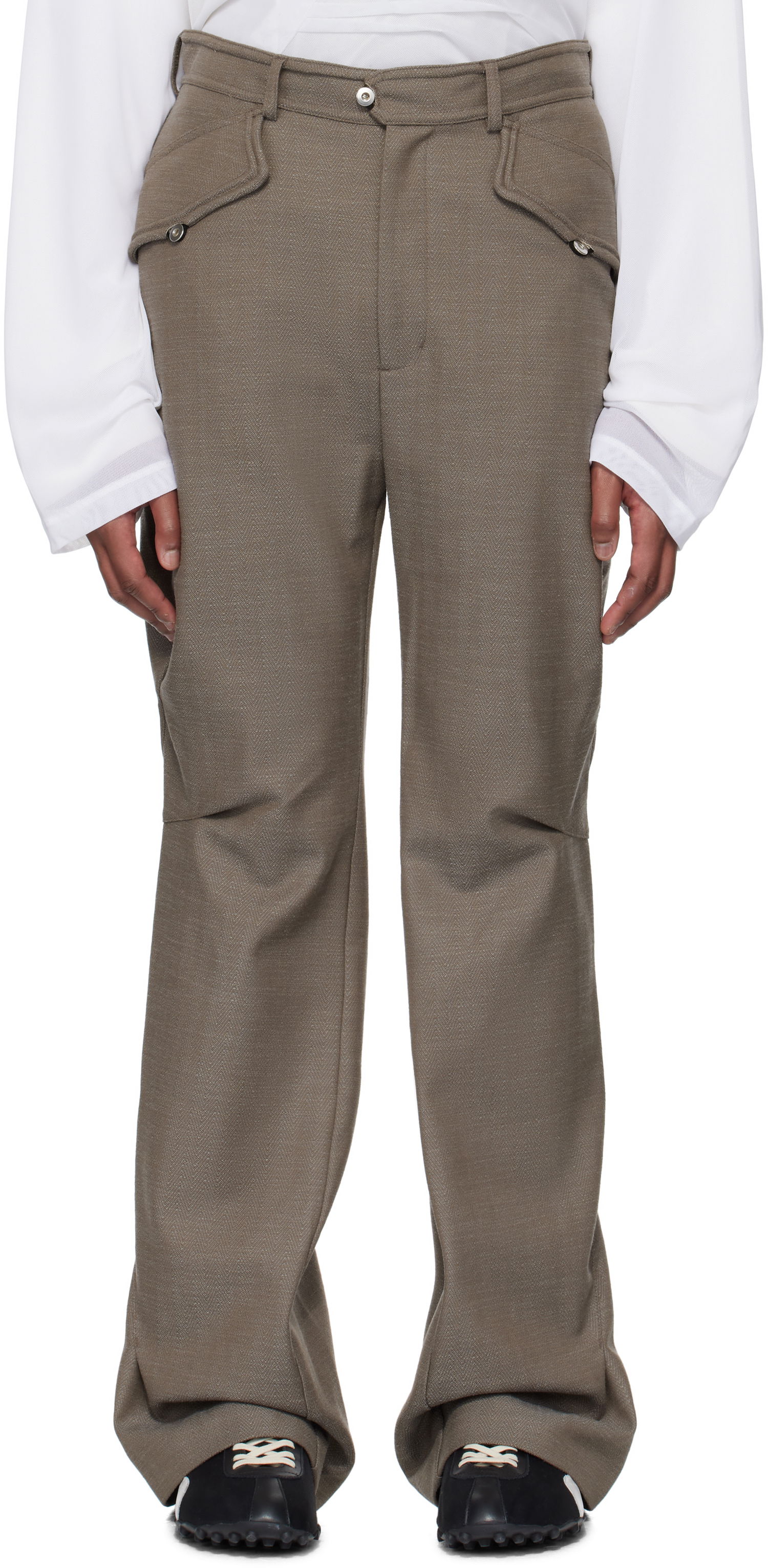 Bukser KIKO KOSTADINOV Kiko Kostadinov Alec K-Dart Trousers Grå | KKSS25T05-17, 0