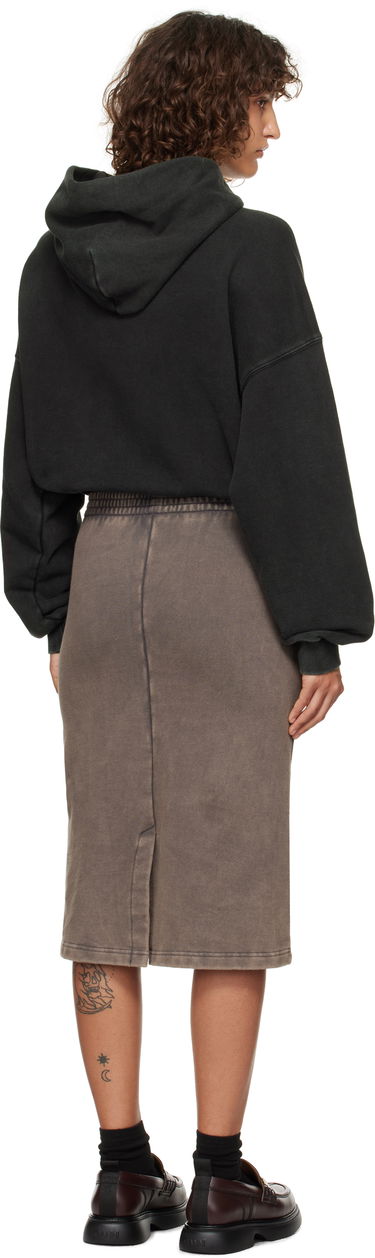 Nederdel We11done We11Done Layered Hoodie Dress Brun | WD-TO3-24-851-W-BK, 2