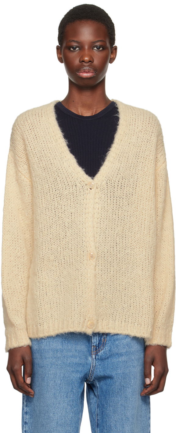 Sweater Max Mara Max Mara Women's Arduino Knit Cardigan Beige | 2425346011600