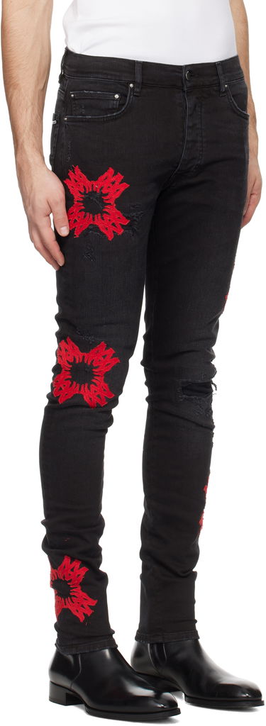 Jeans AMIRI Quad Applique Slim Fit Jeans Sort | AMDNSY1111, 1