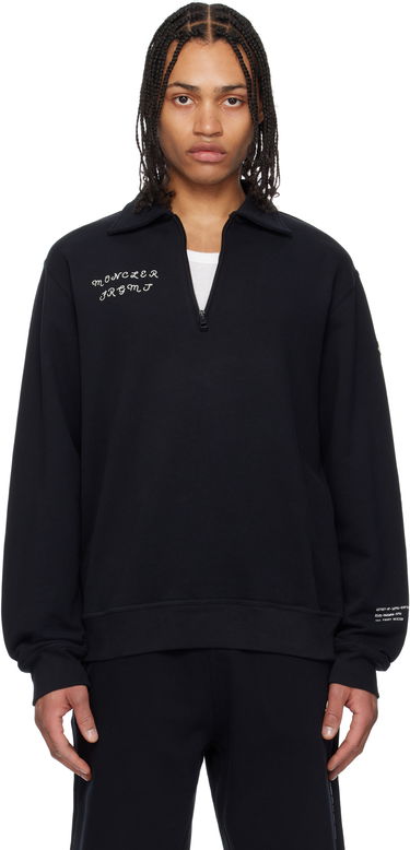 Sweatshirt Moncler Genius x FRGMT Hiroshi Fujiwara Cotton Zip-Up Sweatshirt Sort | K109U8G00004M5214, 0