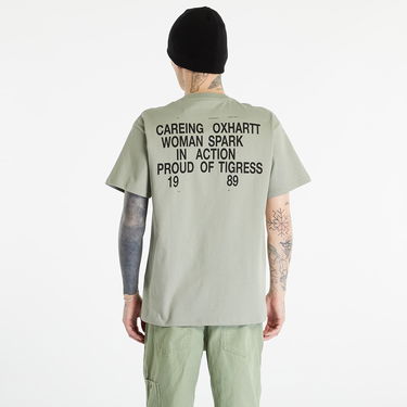 T-shirt Carhartt WIP Fold-In Short Sleeve Tee UNISEX Yucca Grøn | I031781.1CTXX, 6