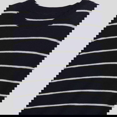 Sweater GAP Sweater Bella Crew Navy Stripe L Sort | 745504-01, 5