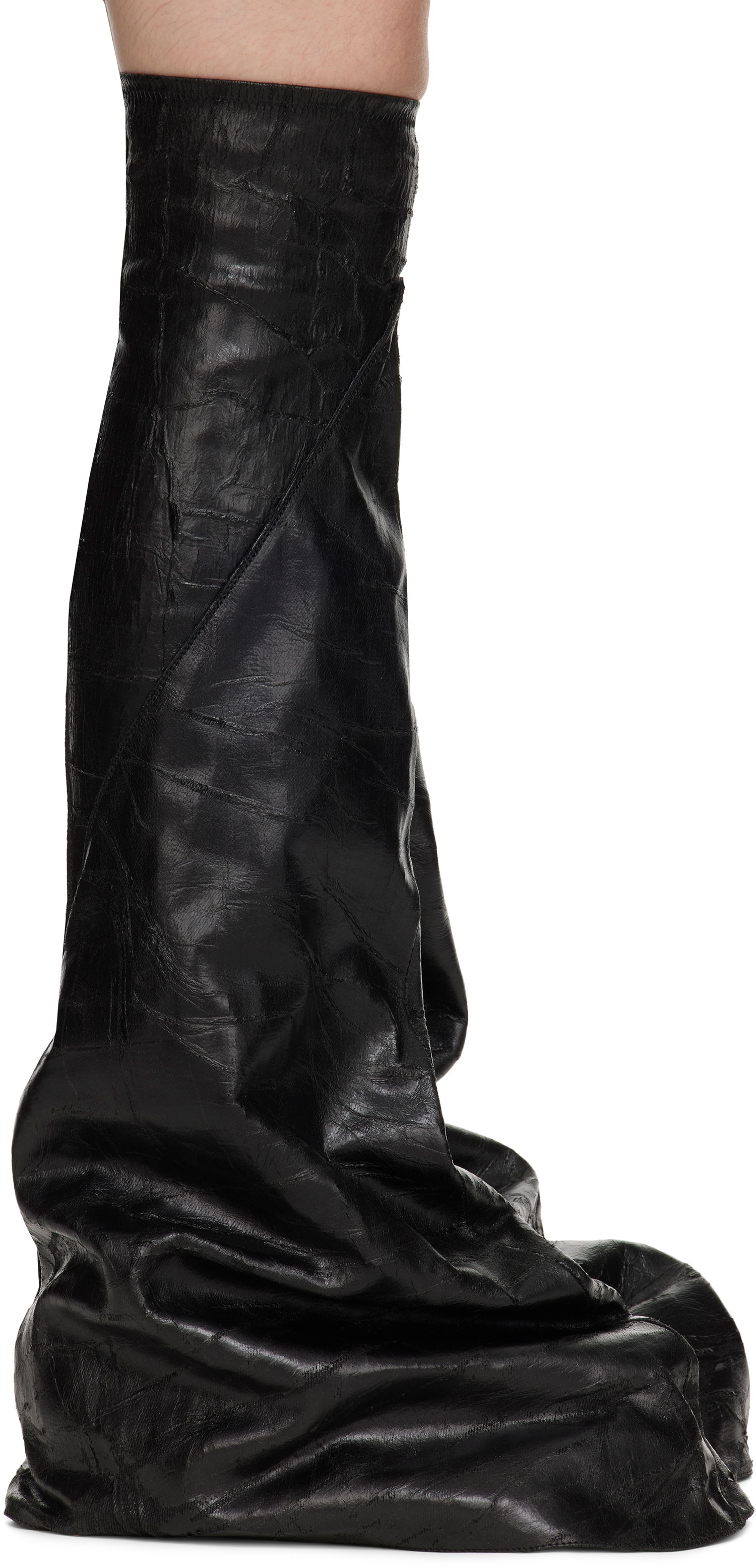 Sokker Rick Owens Rick Owens DRKSHDW Porterville Fetish Tall Boots Sort | DS02D2815 BMC, 0