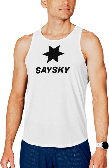 Tanktop Saysky Saysky Logo Flow Singlet Hvid | xmrsi61c-101, 0