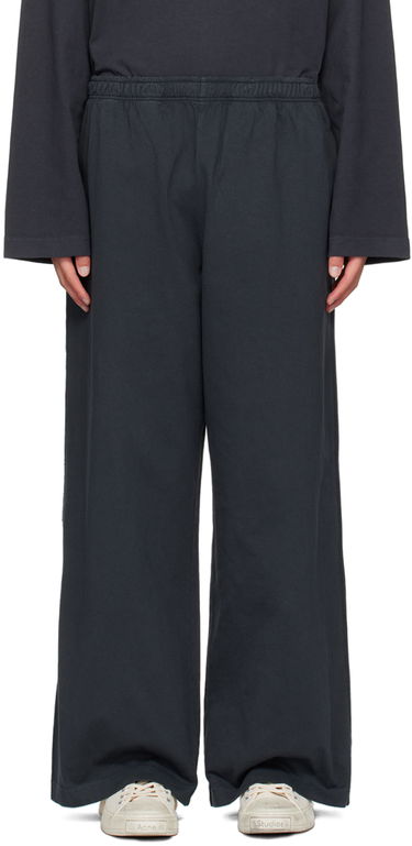 Joggingbukser Acne Studios Black Printed Logo Stamp Sweatpants Sort | CK0109-, 0