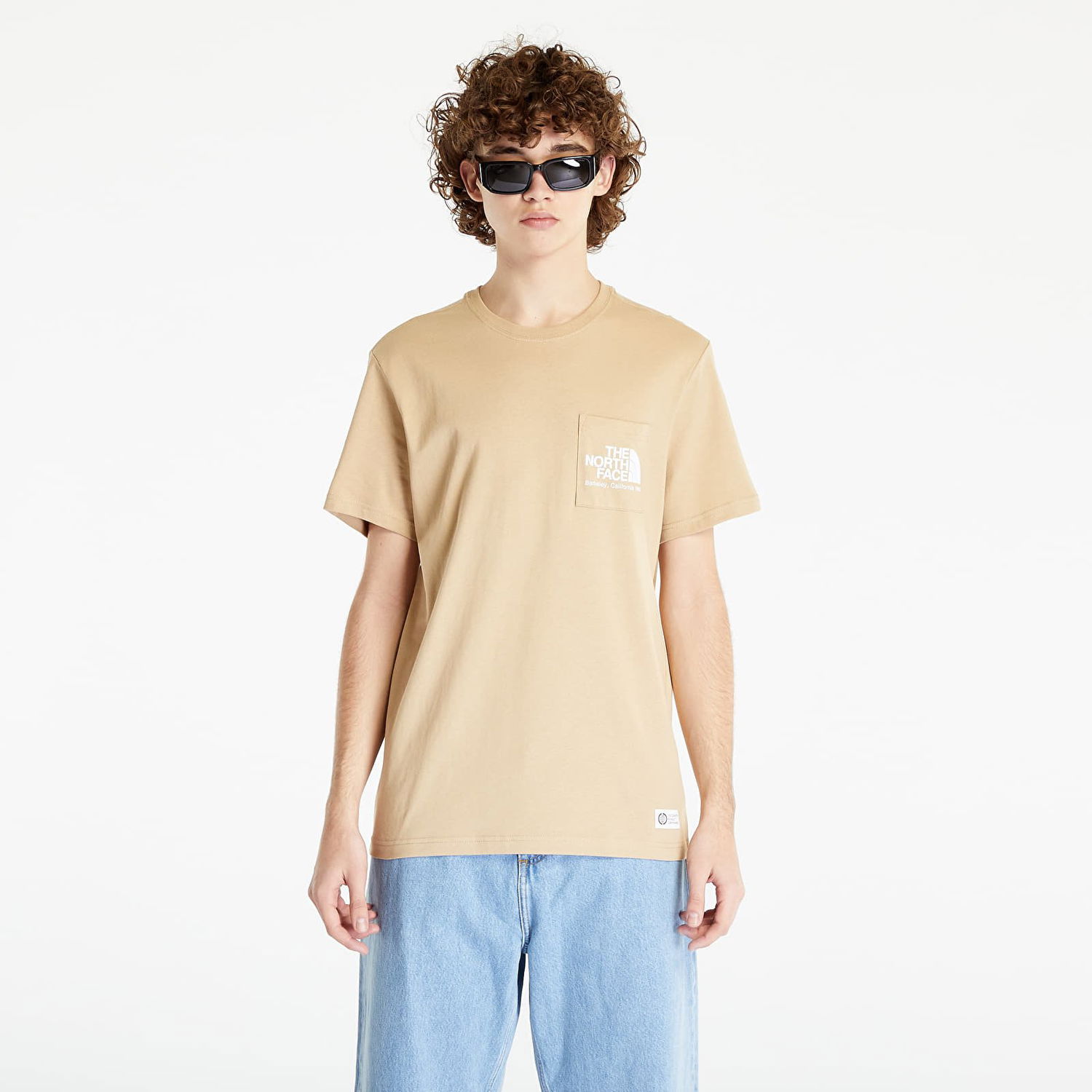 T-shirt The North Face Berkeley California Pocket Tee Beige | NF0A55GDLK51, 0