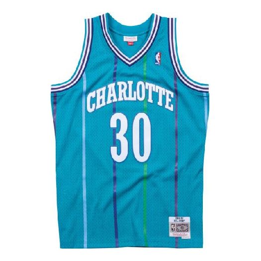 Jersey Mitchell & Ness Mitchell & Ness Charlotte Hornets Dell Curry Swingman Jersey Blå | SMJYGS18146-CHOTEAL92DCU