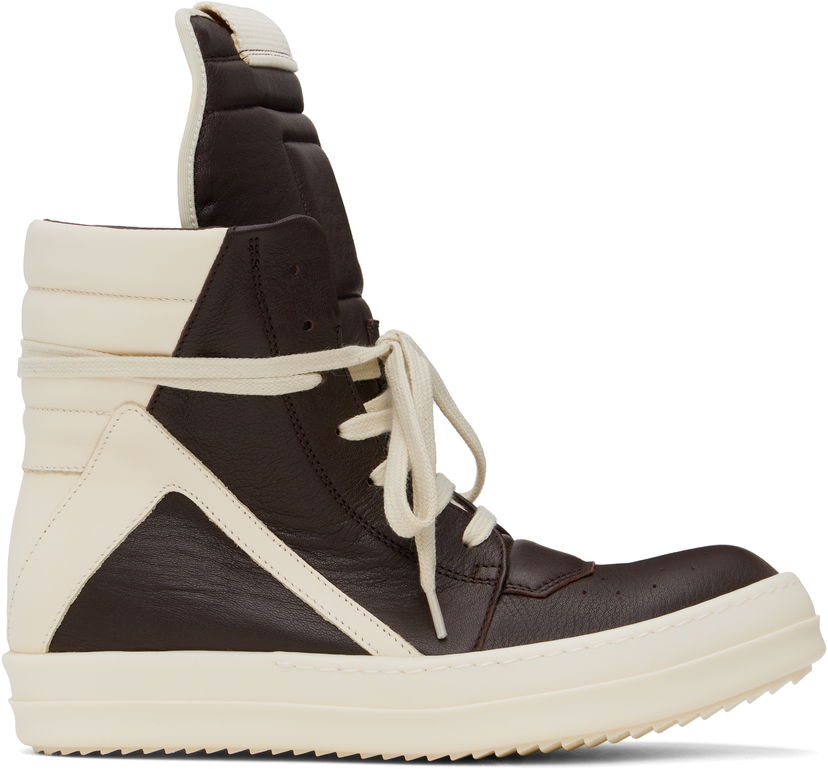 Sneakers og sko Rick Owens Rick Owens Hollywood Geobasket Brun | RP01E7894 LGYLCO