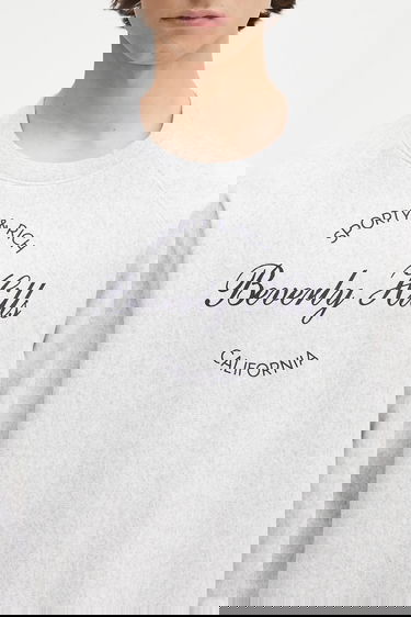 Sweatshirt Sporty & Rich Sporty & Rich Beverly Script Sweatshirt Grå | ST082626257GY03, 6