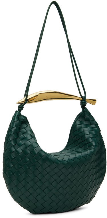 Håndtaske Bottega Veneta Medium Intrecciato Leather Shoulder Bag Brun | 754988 VCPP1, 2