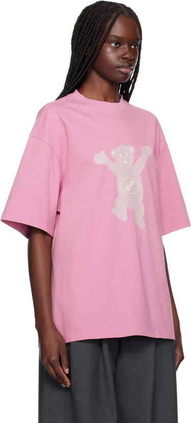 T-shirt We11done We11done Teddy Logo T-Shirt Lyserød | WD-TT3-22-715-U-PK, 1
