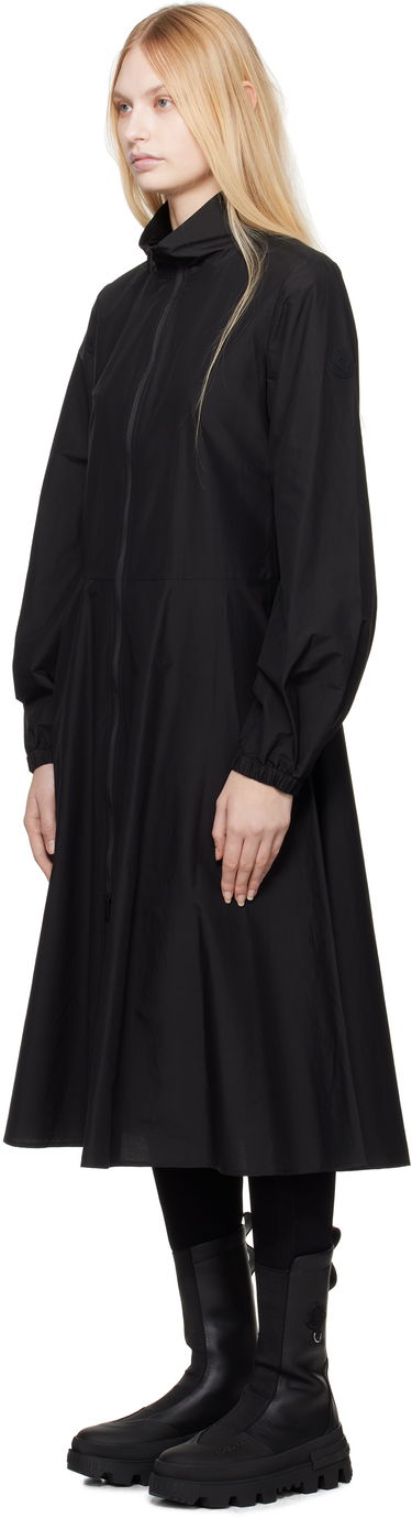 Kjole Moncler Moncler Front Zip Midi Dress Sort | K10932G000065977X, 3