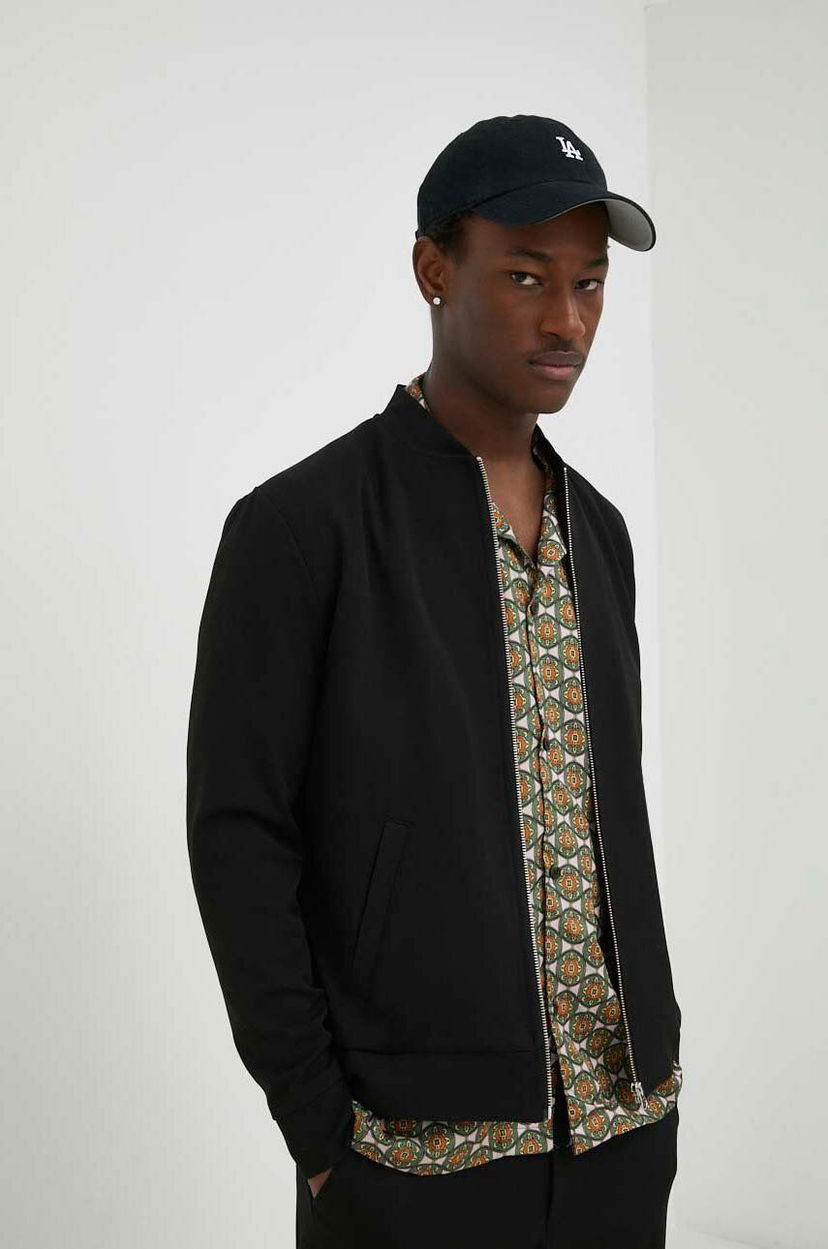 Bomberjakke Les Deux Les Deux Bomber Jacket Sort | LDM610003