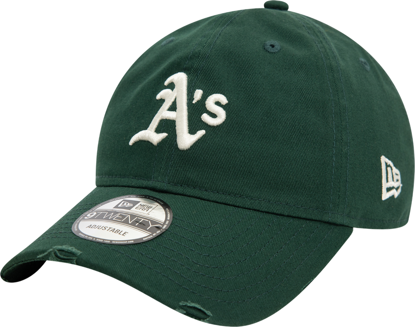 Kasket New Era Oakland Athletics Distressed 9TWENTY Adjustable Cap Grøn | 60595227-60595227