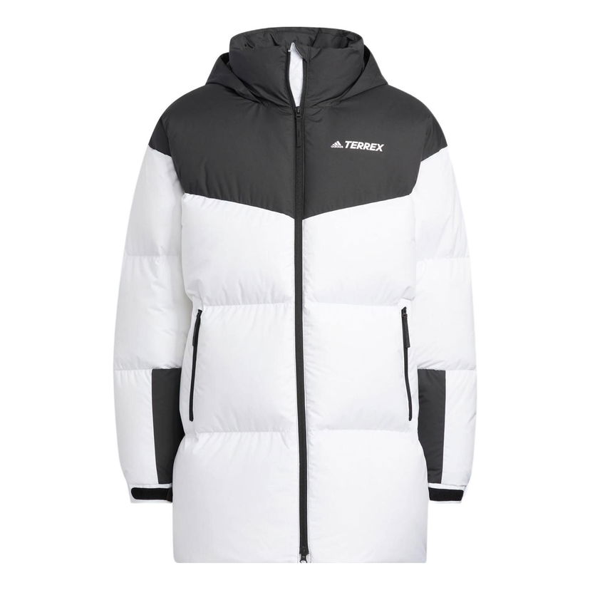 Puffer jakke adidas Performance Terrex Long Puffer Jacket Hvid | HM9705