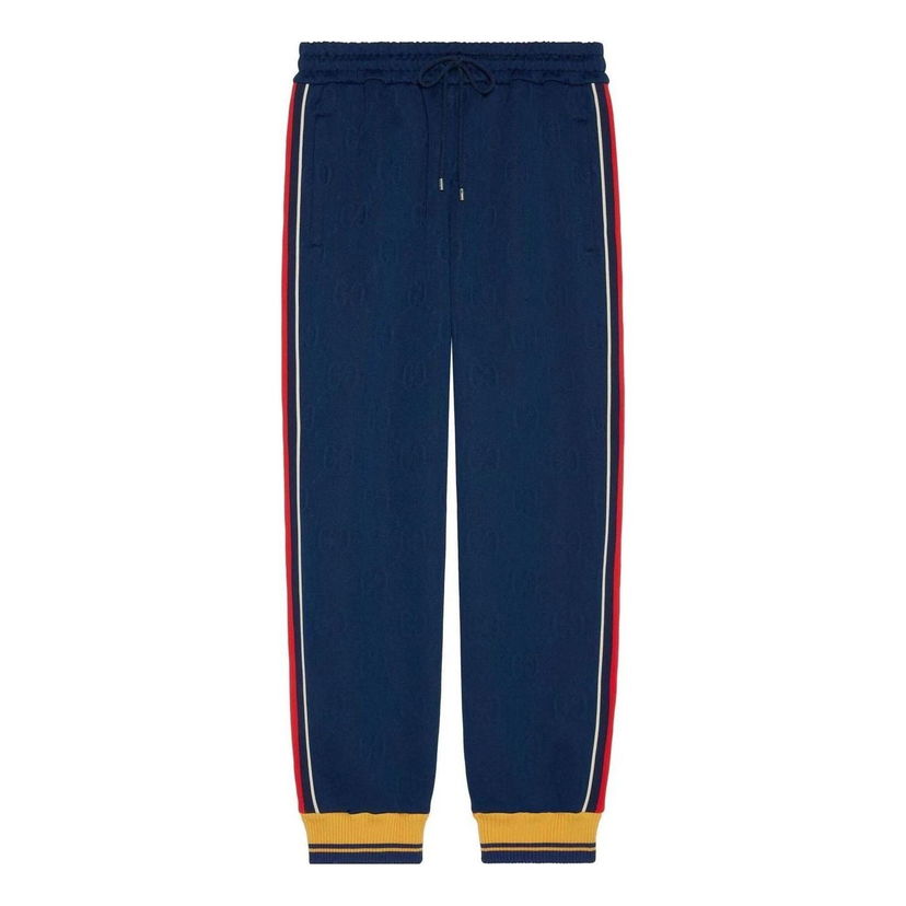 Joggingbukser Gucci Jacquard Jogging Pants Blå | 675143-XJDVX-4463