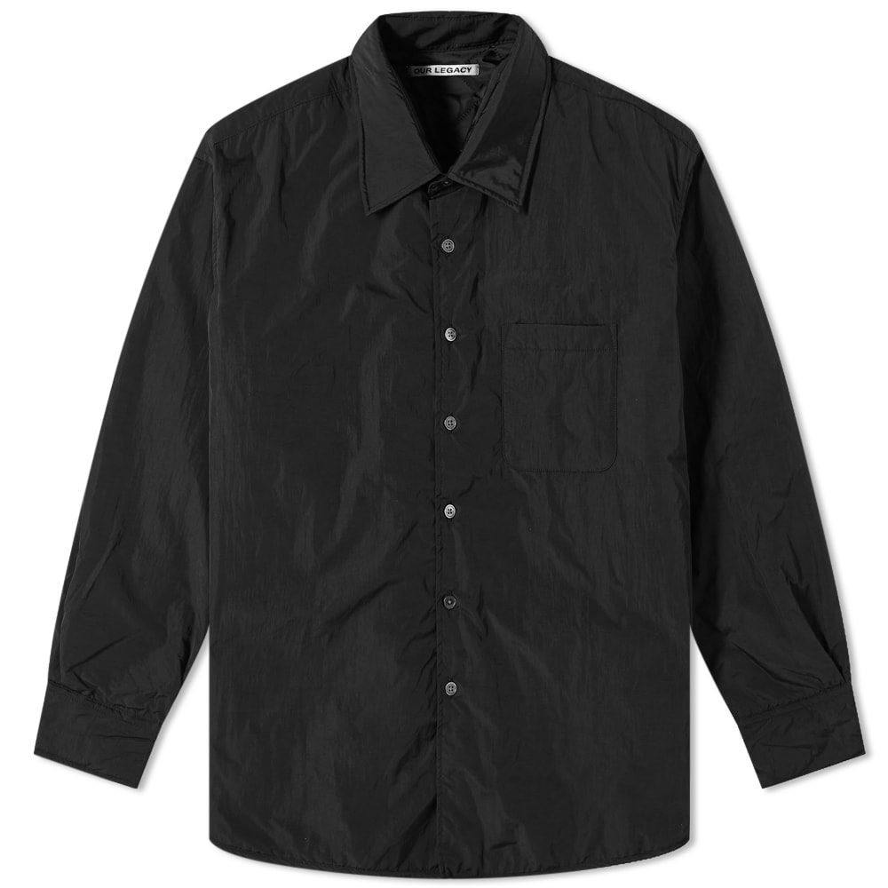 Skjorte OUR LEGACY Tech Borrowed Padded Overshirt Padded Sort | M4192TP, 0